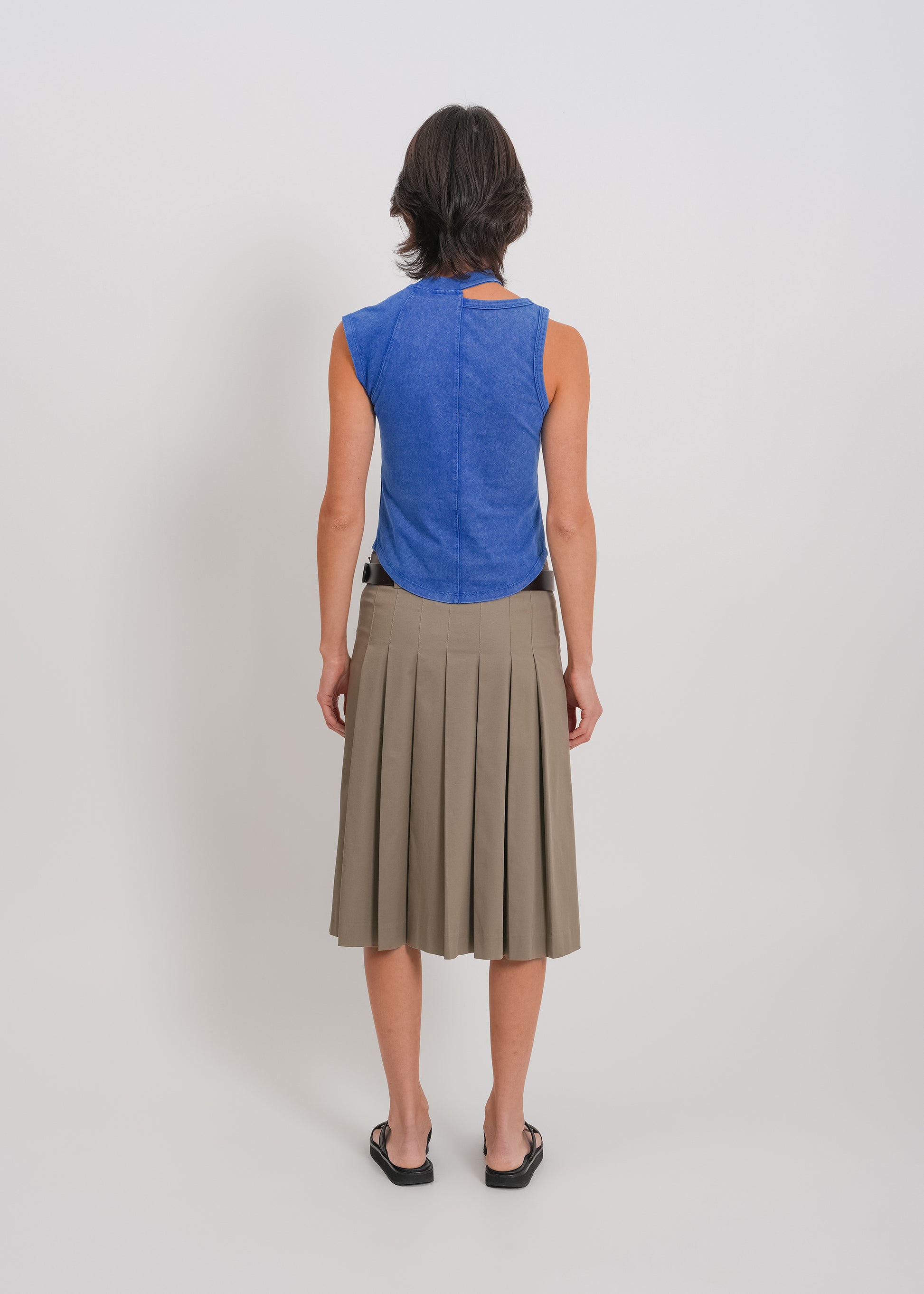 Irene Asymmetrical Tank / Washed Blue - 
Washed Blue (image 4)