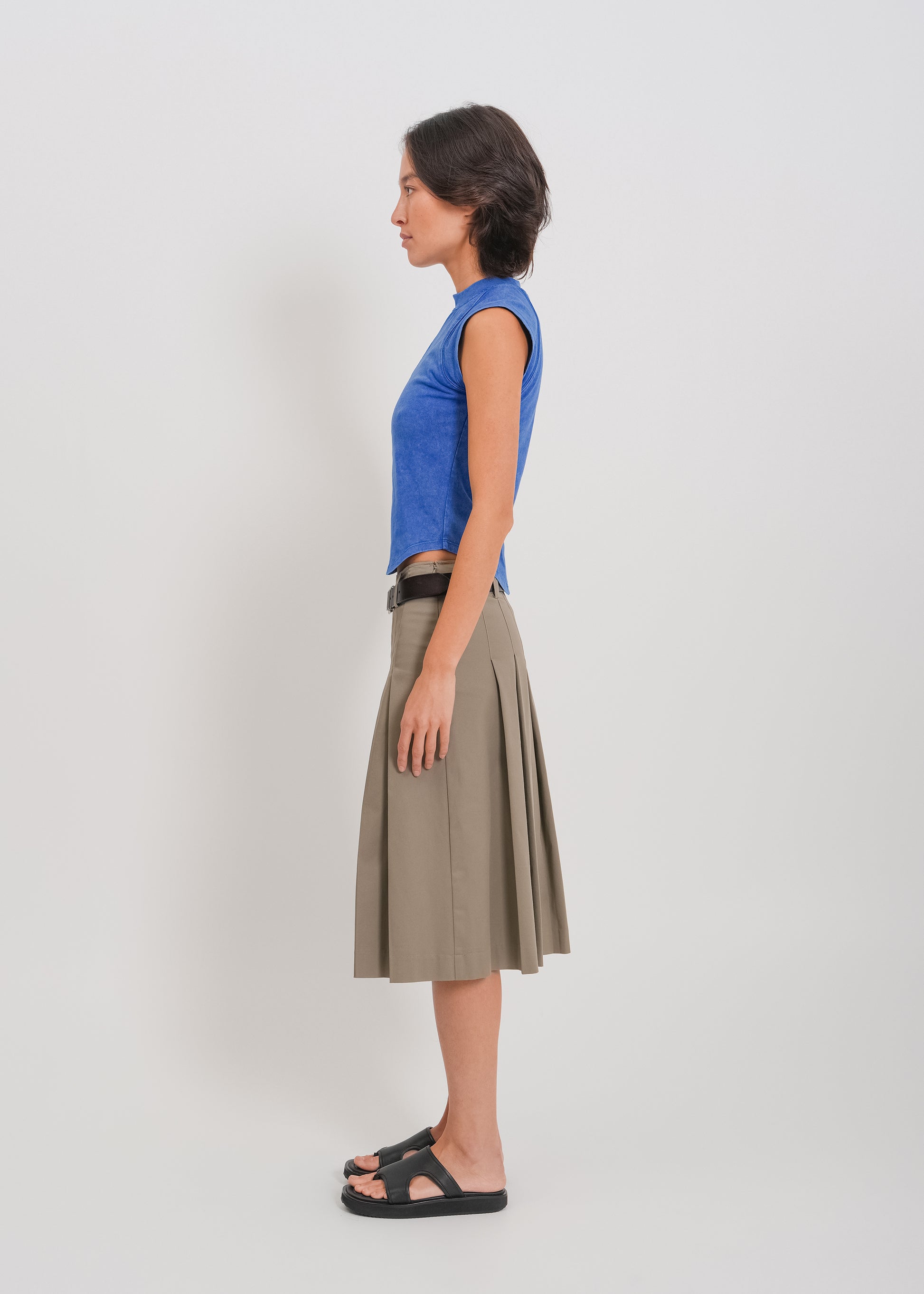 Irene Asymmetrical Tank / Washed Blue - 
Washed Blue (image 3)