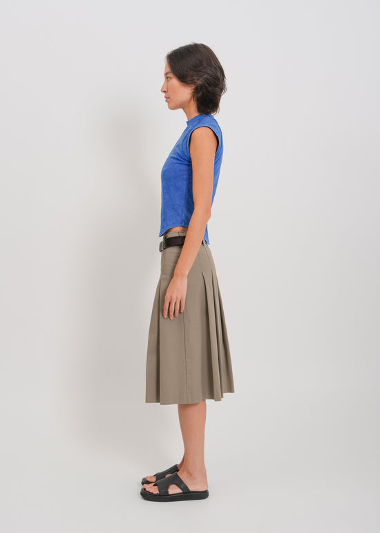Irene Asymmetrical Tank / Washed Blue