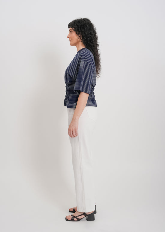 Juniper Tee / Navy-White