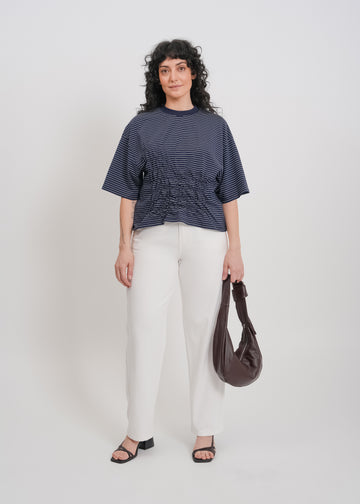 Juniper Tee / Navy-White