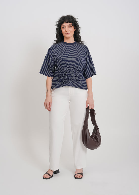 Juniper Tee / Navy-White