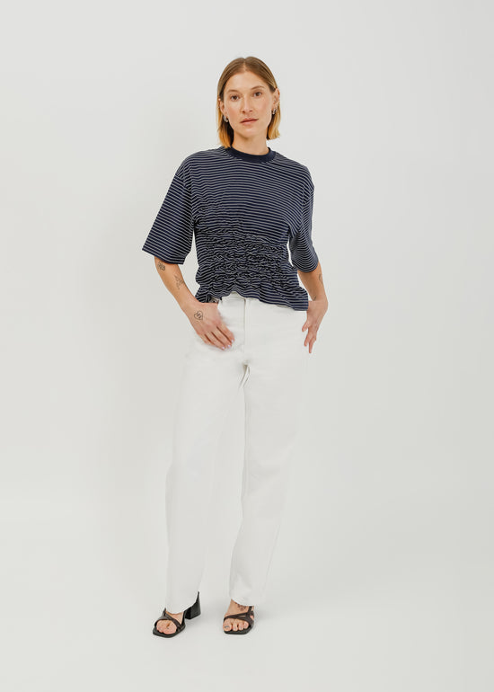 Juniper Tee / Navy-White