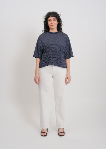 Juniper Tee / Navy-White