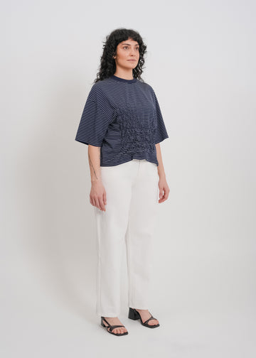 Juniper Tee / Navy-White