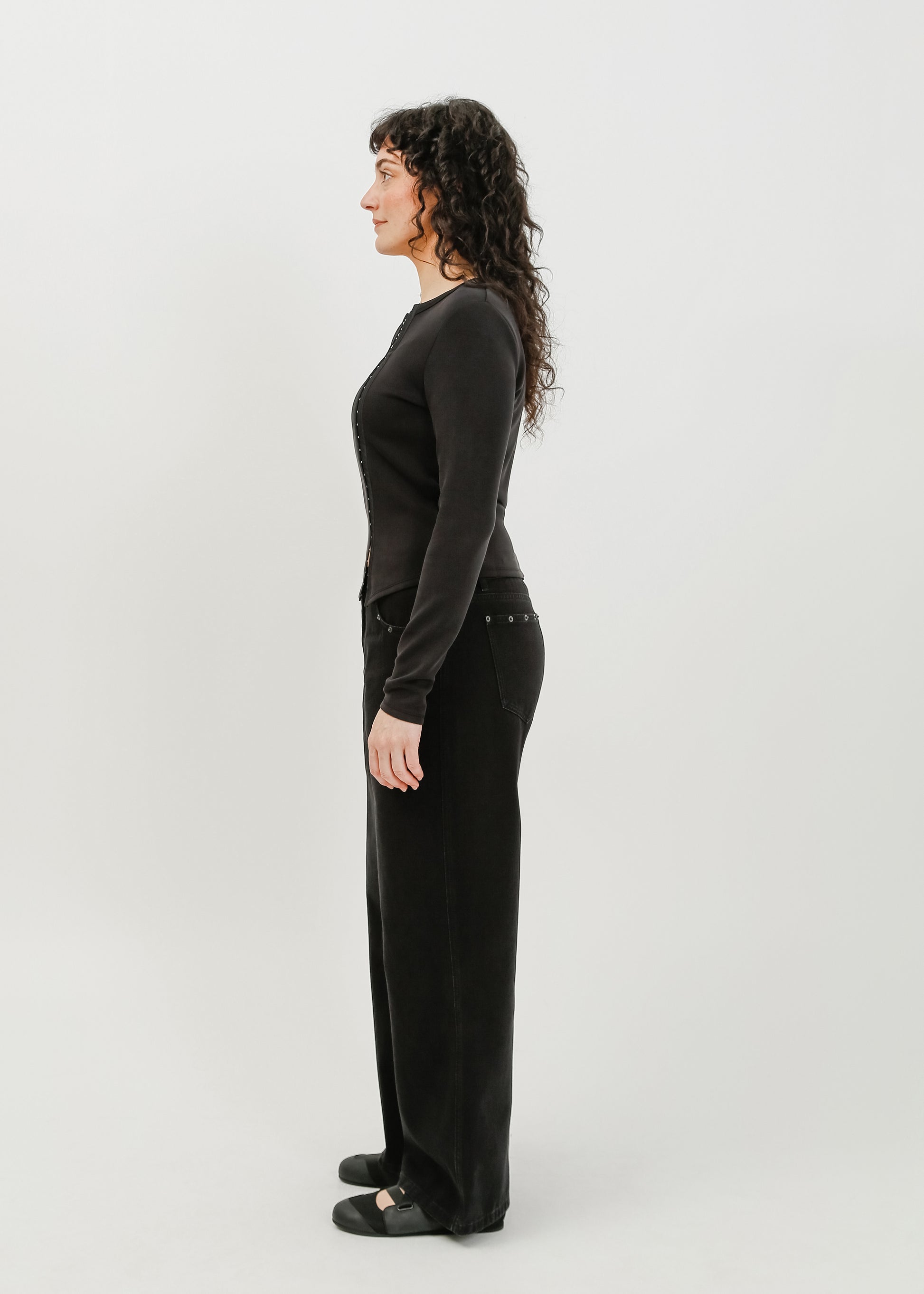 Vera Jersey Cardigan / Black - 
Black (image 8)