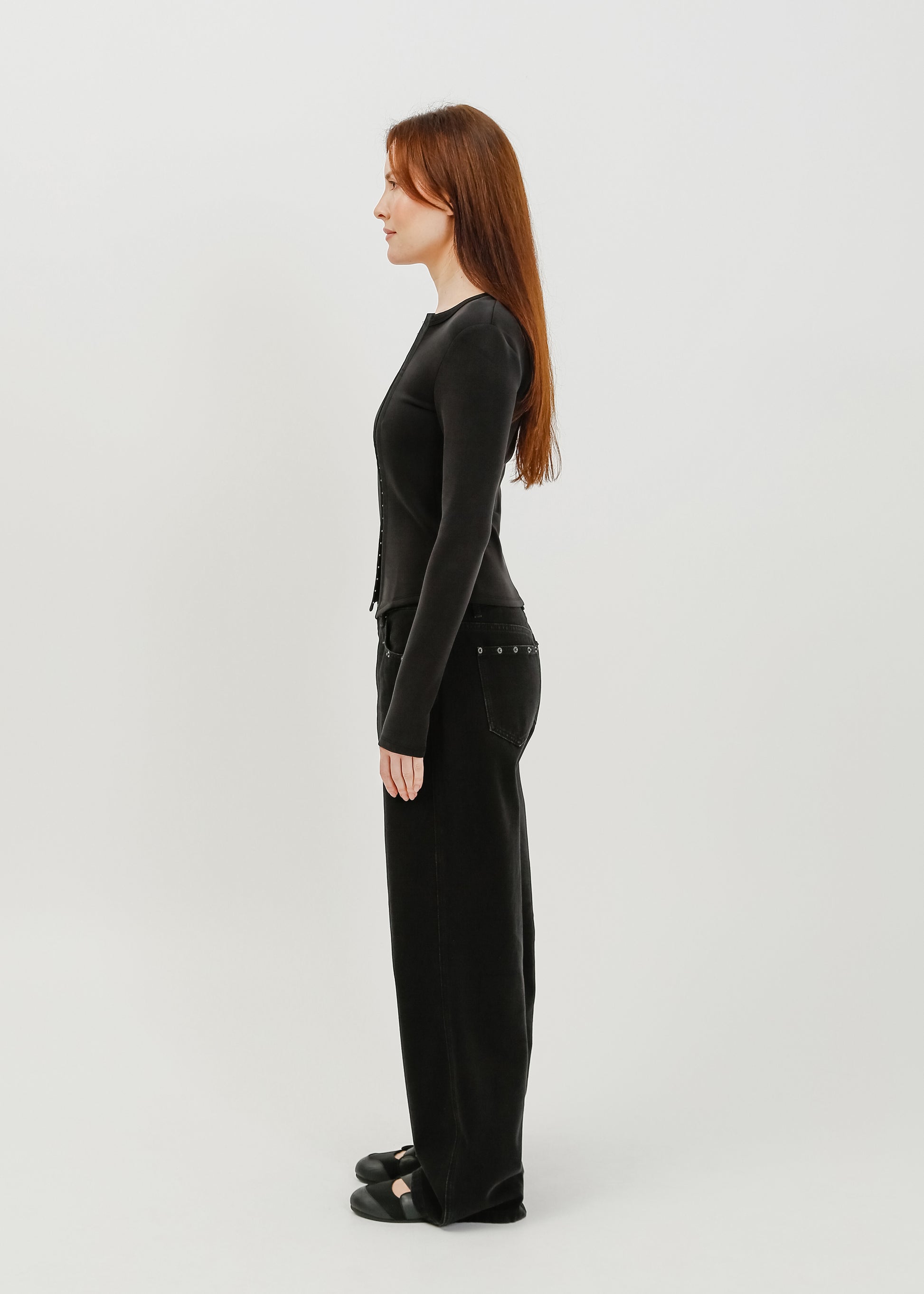 Vera Jersey Cardigan / Black - 
Black (image 3)