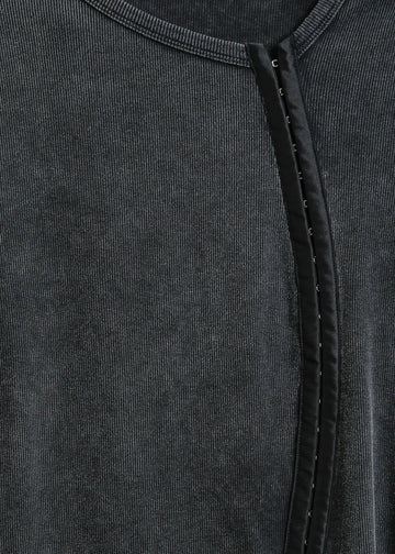 Vera Jersey Cardigan / Washed Black