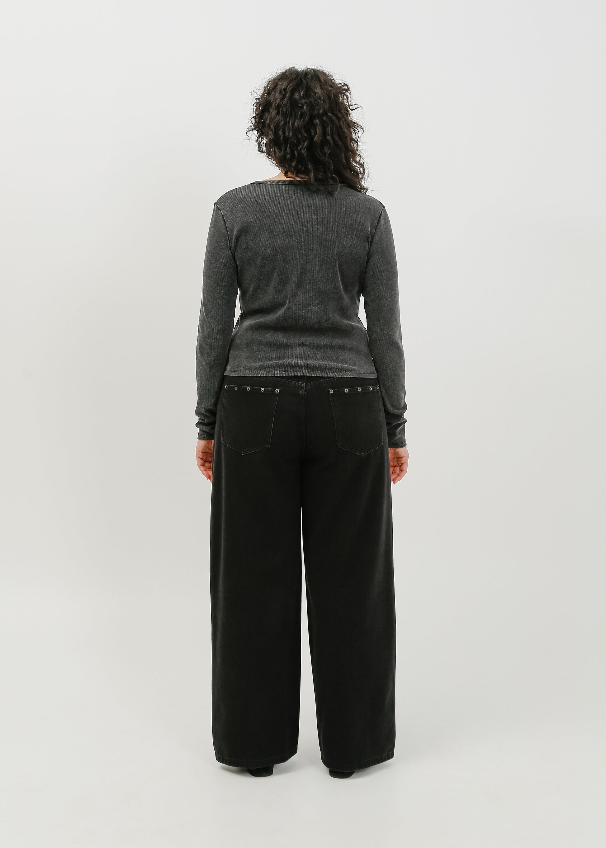 Vera Jersey Cardigan / Washed Black - 
Washed Black (image 9)