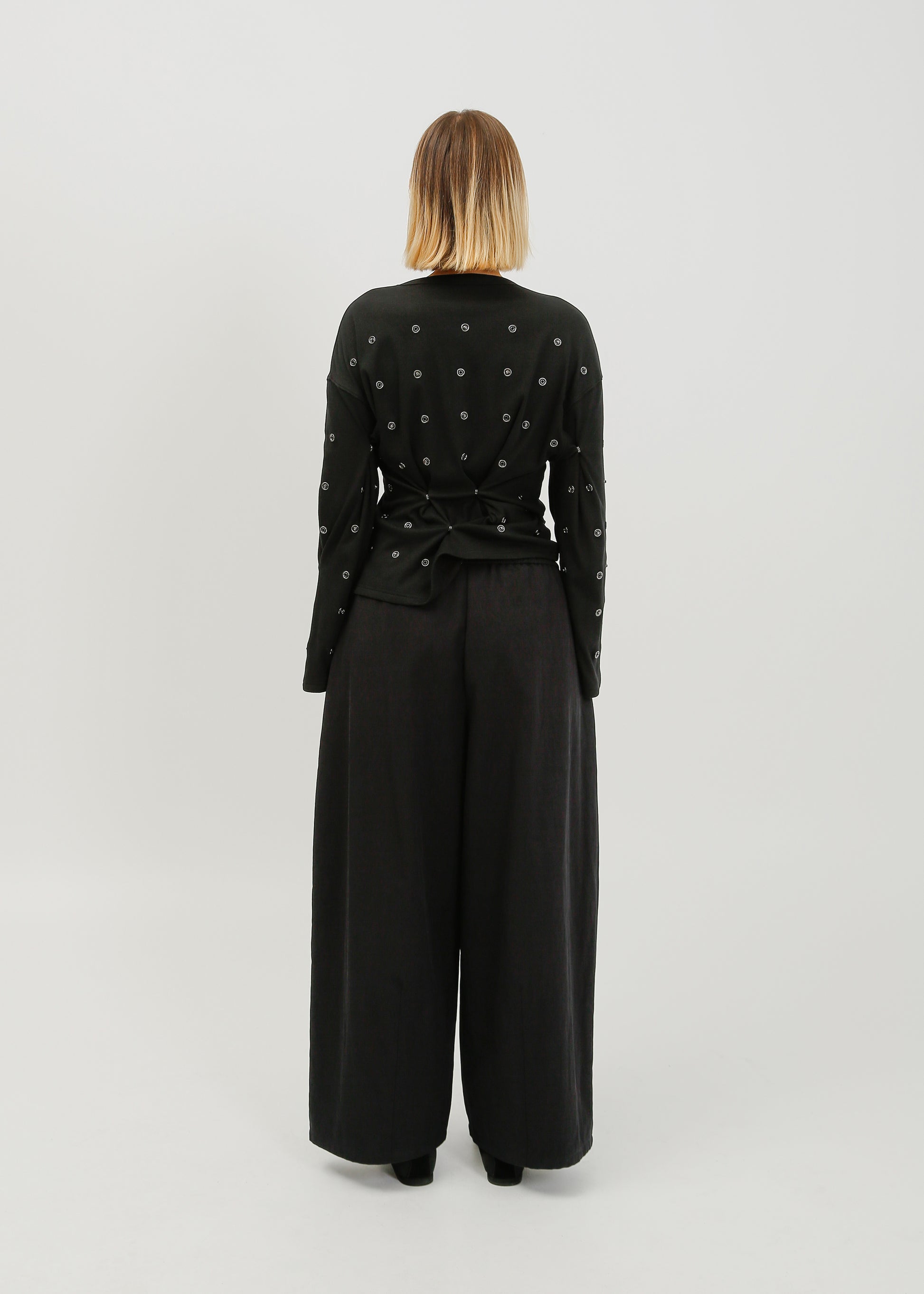 Enid Jersey Cardigan / Black - 
Black (image 4)