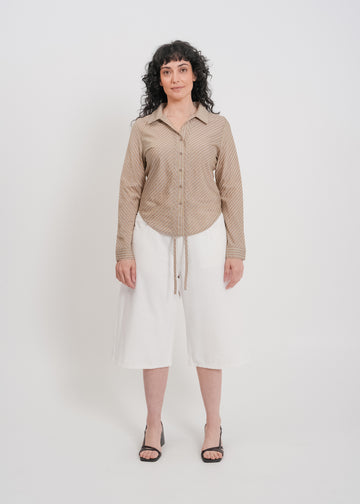Casper Shirt / Mocha-Yellow-White-Black