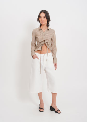 Casper Shirt / Mocha-Yellow-White-Black