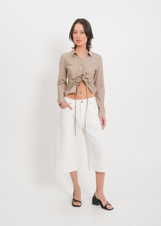 Casper Shirt / Mocha-Yellow-White-Black