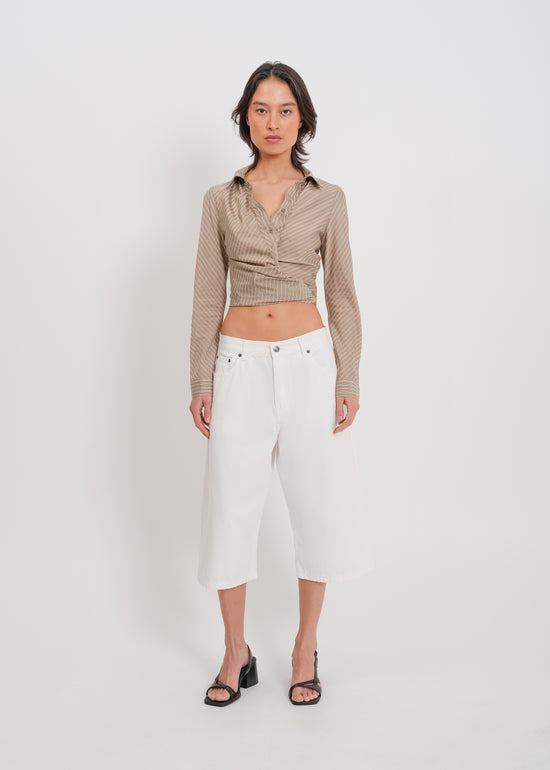 Casper Shirt / Mocha-Yellow-White-Black