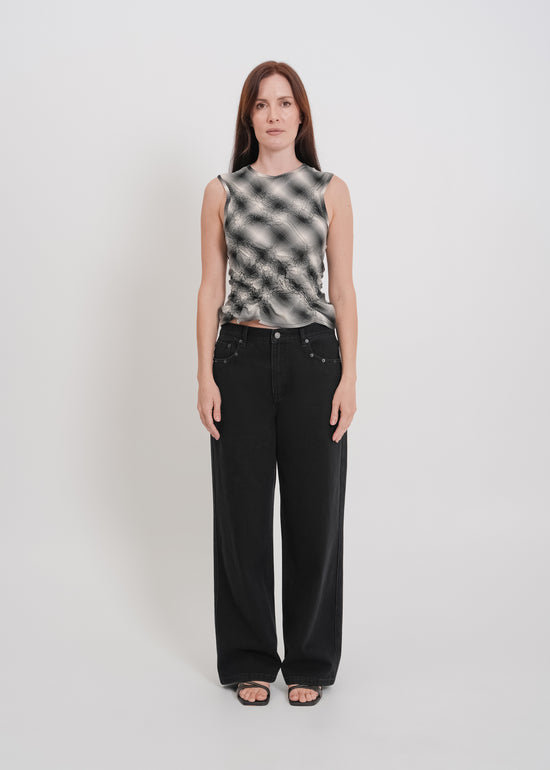 Fallon Top / Black-White