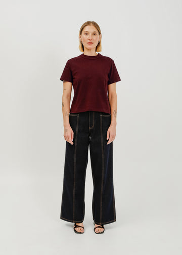 Franki Tee / Burnt Maroon