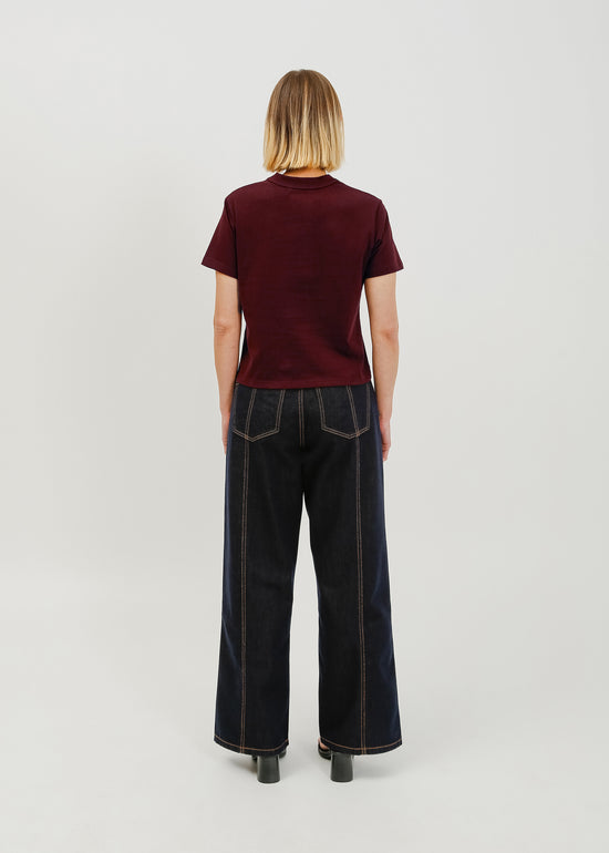 Franki Tee / Burnt Maroon