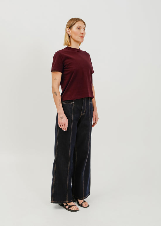 Franki Tee / Burnt Maroon