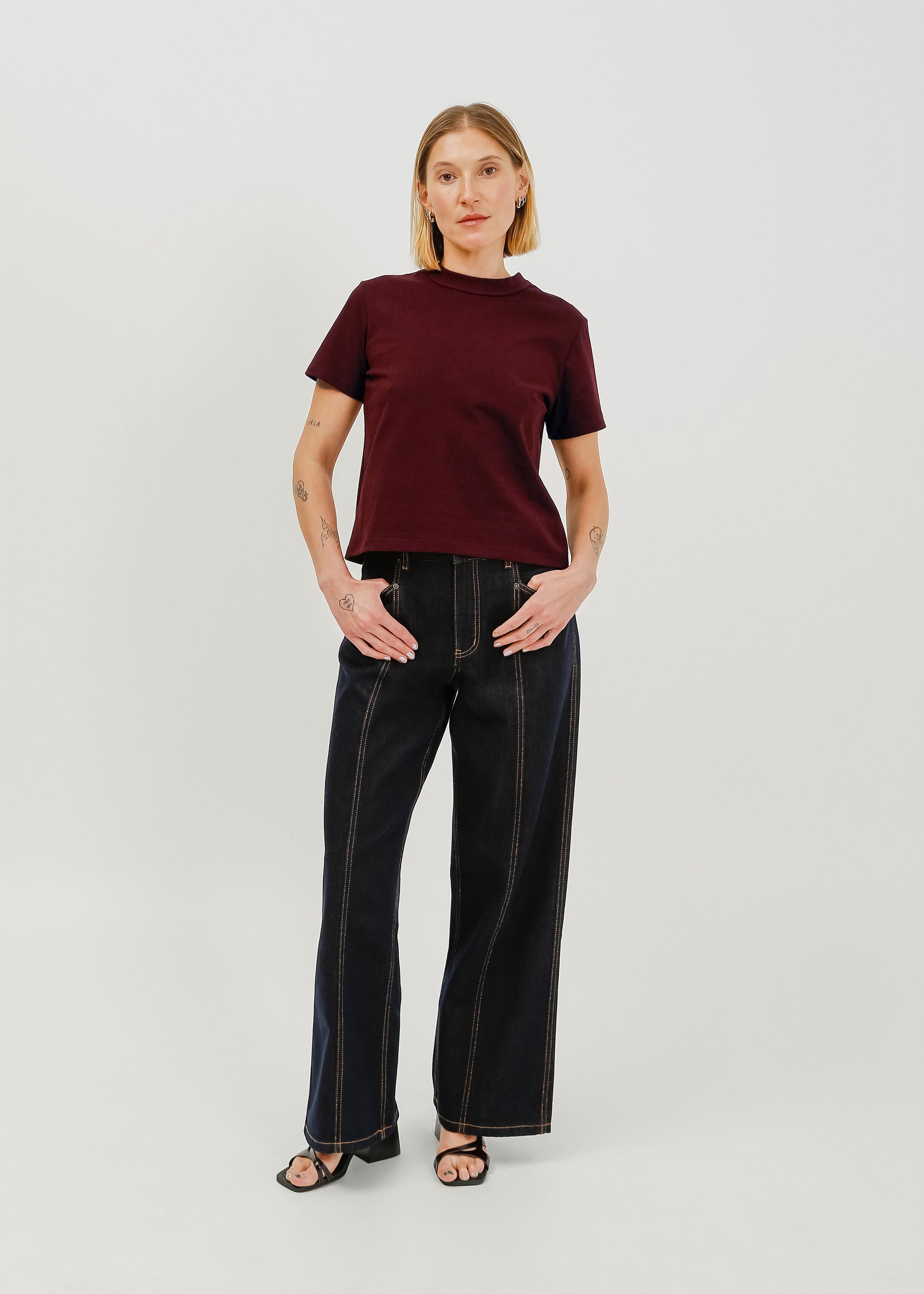 Franki Tee / Burnt Maroon - 
Burnt Maroon (image 5)