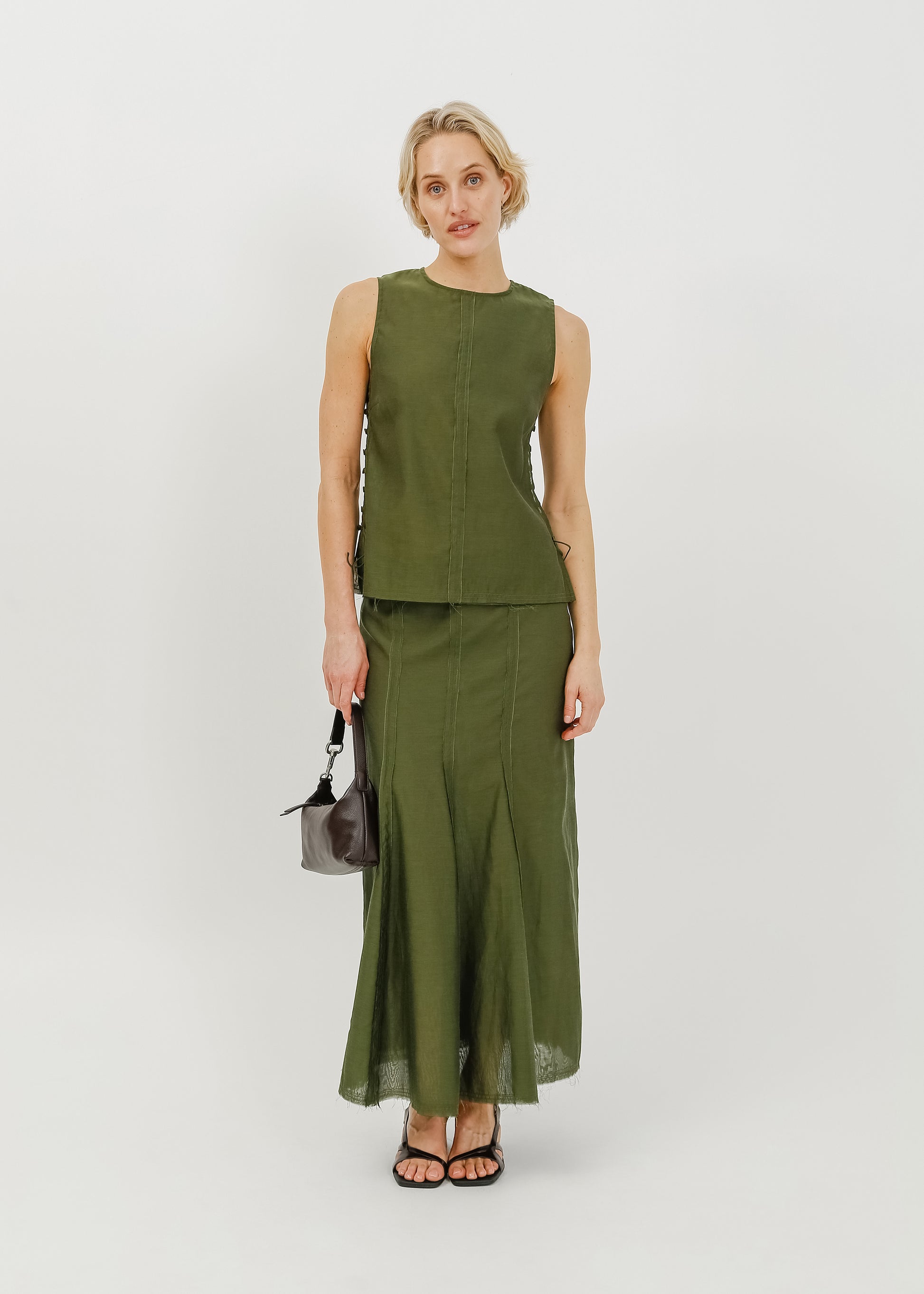 Lorelai Skirt / Khaki - 
Khaki (image 1)