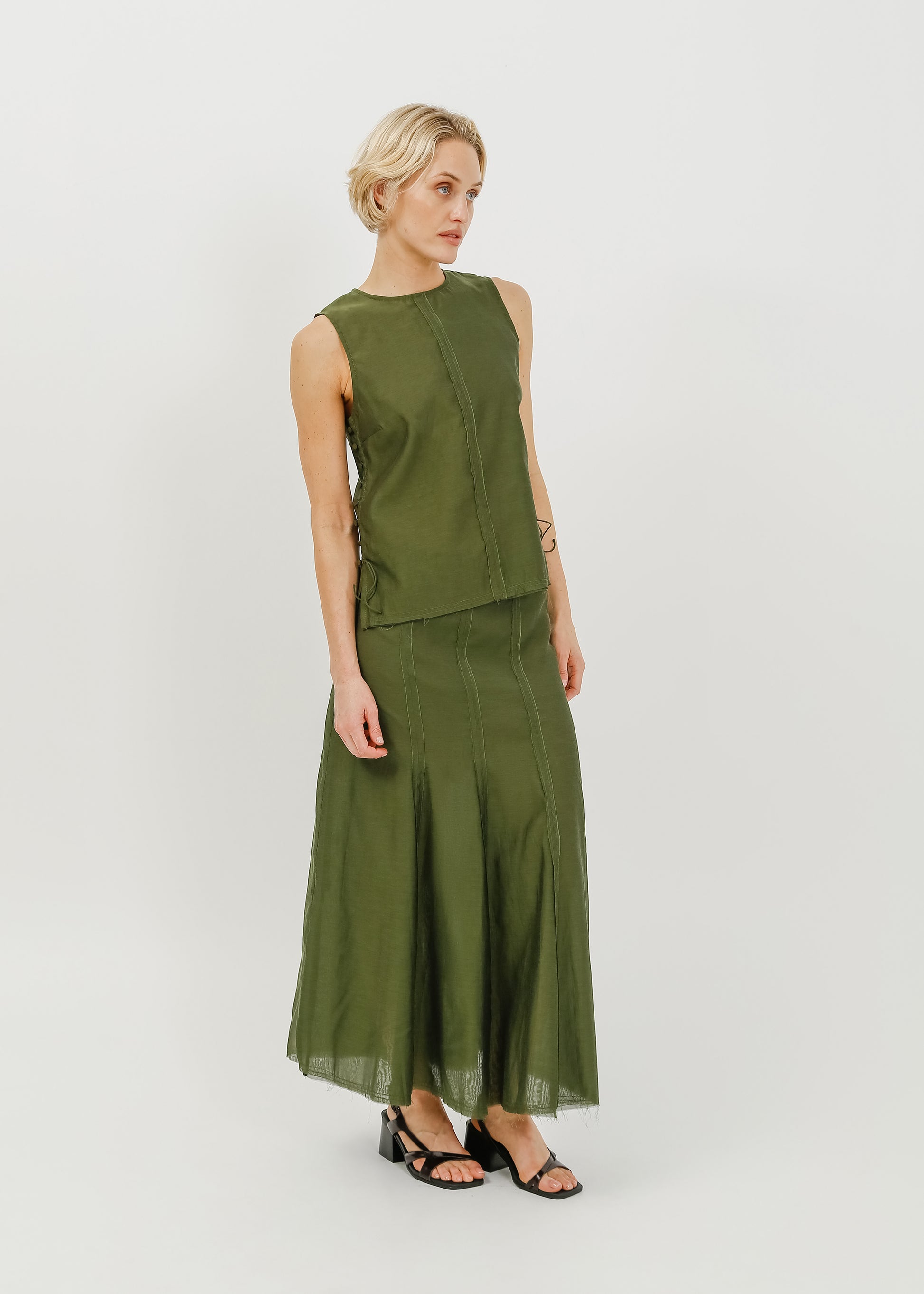 Lorelai Skirt / Khaki - 
Khaki (image 2)