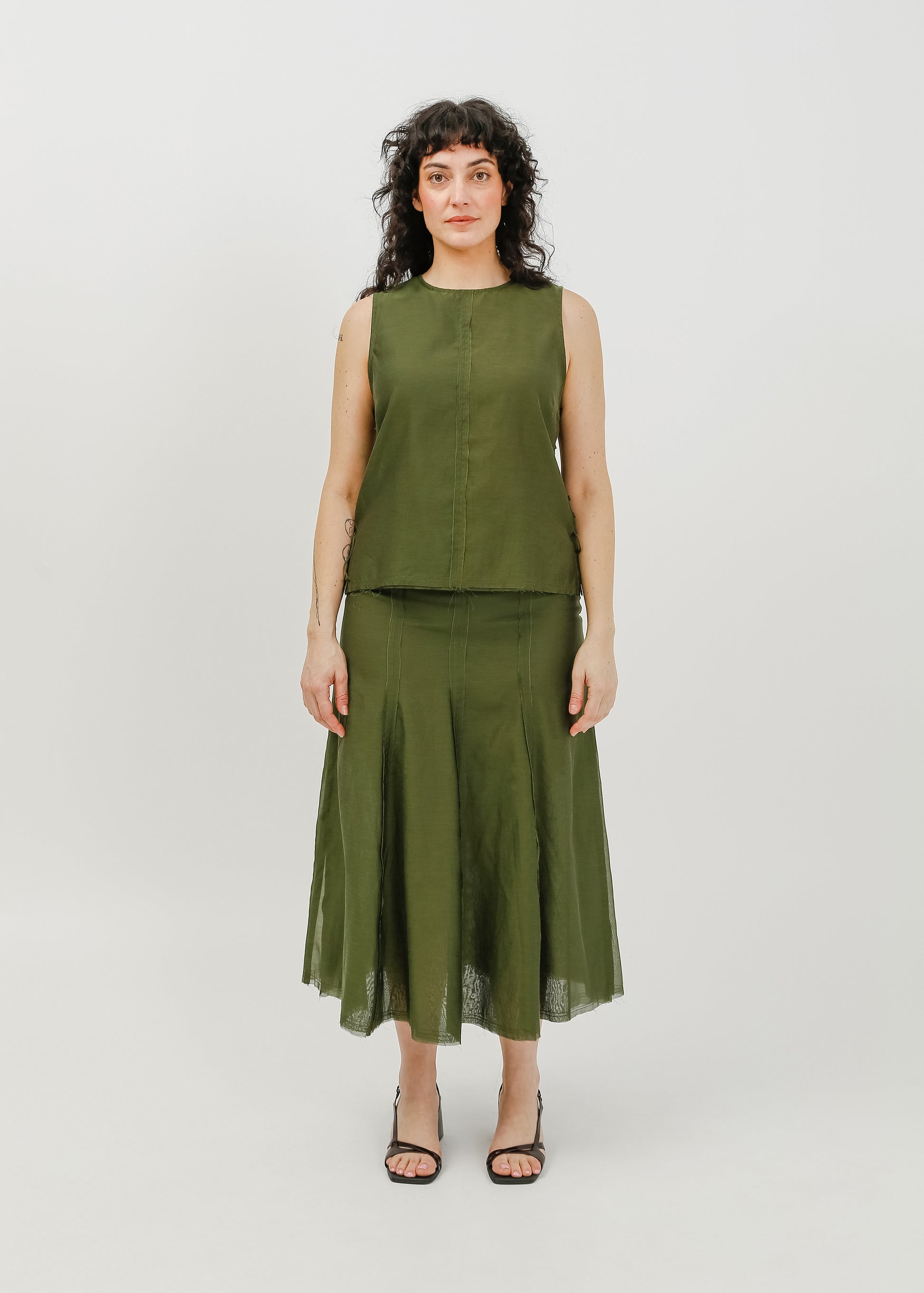 Lorelai Skirt / Khaki - 
Khaki (image 6)
