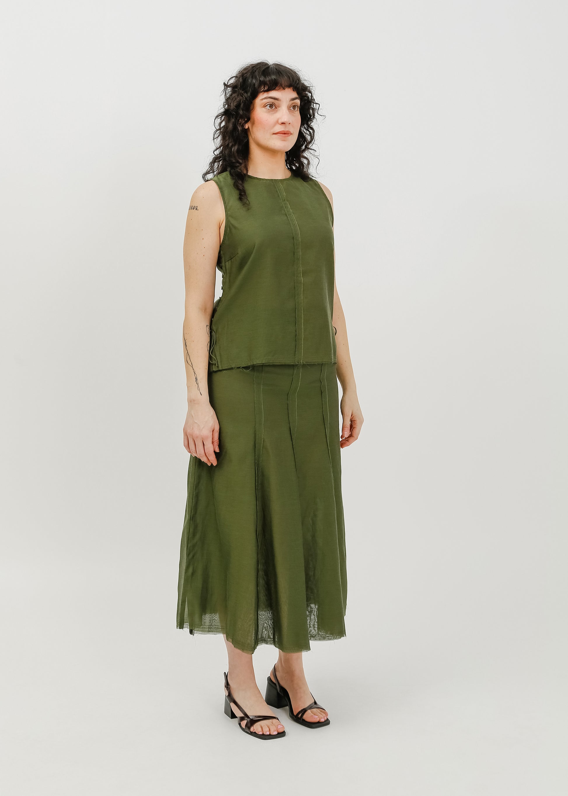 Lorelai Skirt / Khaki - 
Khaki (image 7)