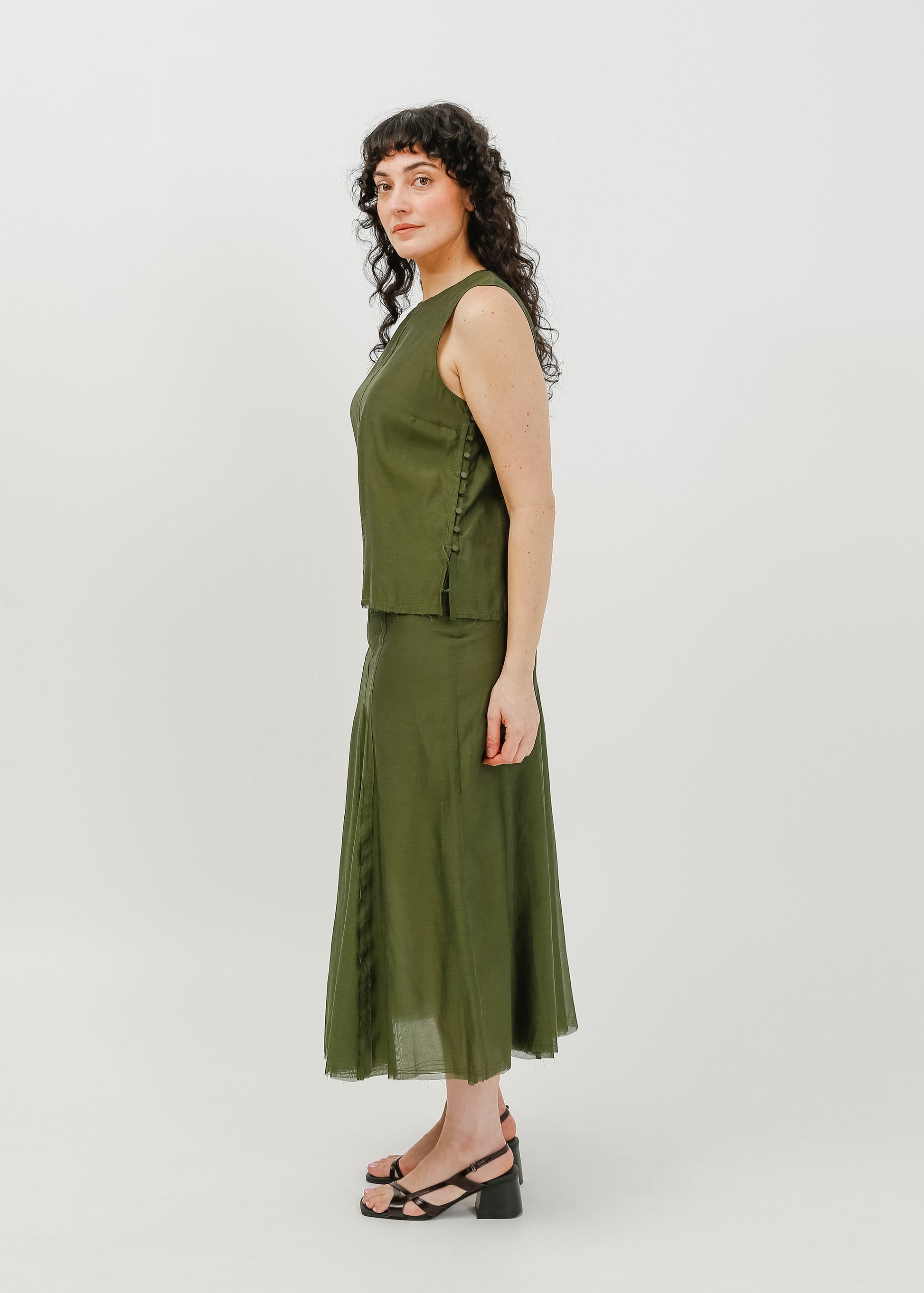 Lorelai Skirt / Khaki - 
Khaki (image 8)