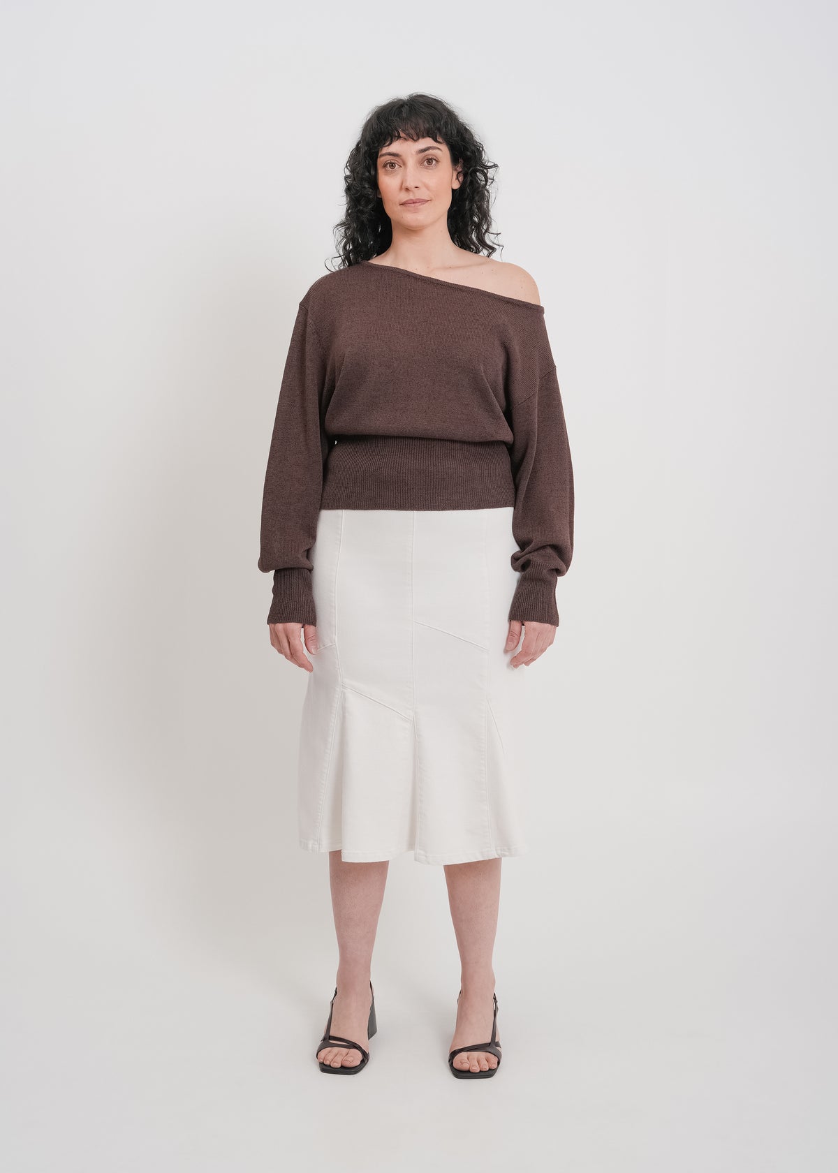 Melissa Denim Skirt / White - 
White (image 6)