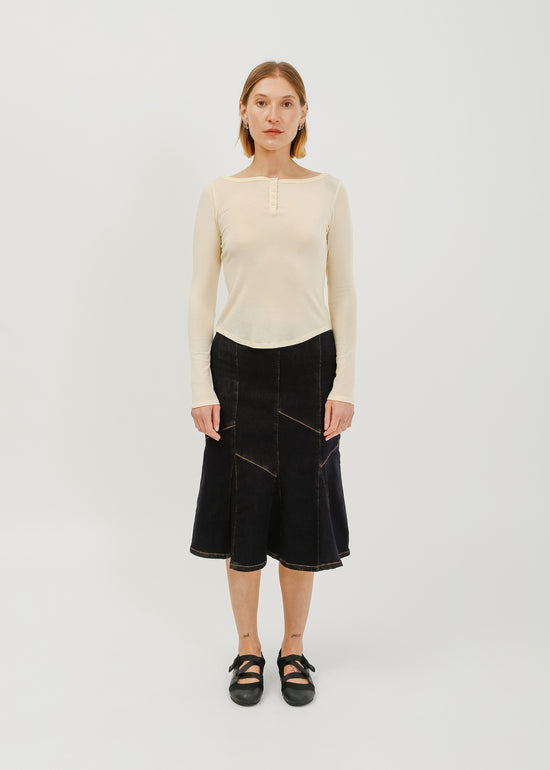 Melissa Denim Skirt / Dark Indigo