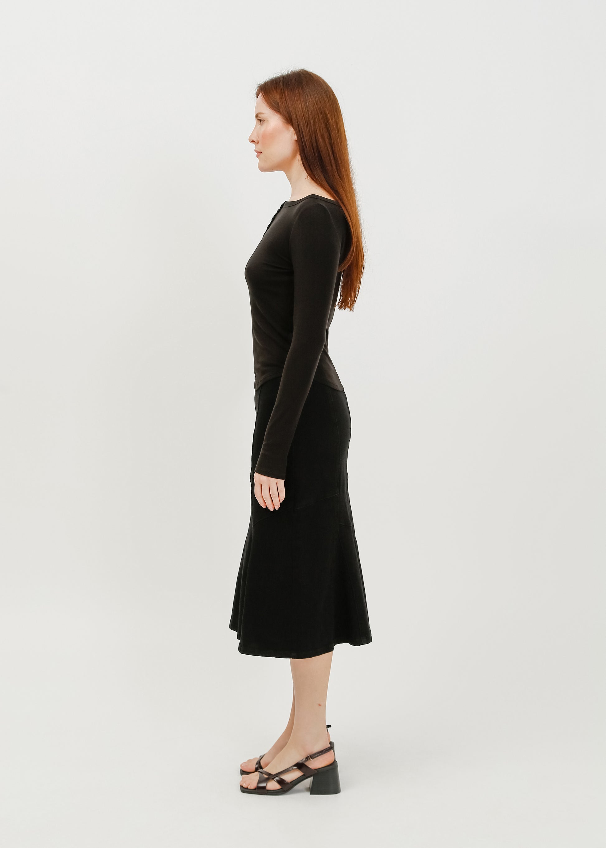 Melissa Denim Skirt / Washed Black - 
Washed Black (image 3)