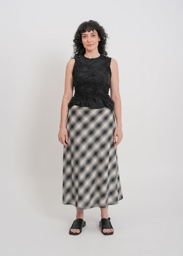 Bennie Skirt / White-Black
