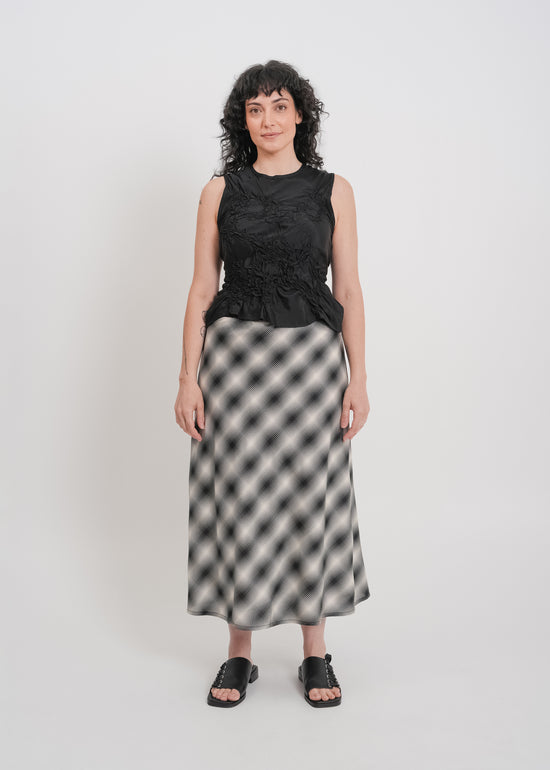 Bennie Skirt / White-Black