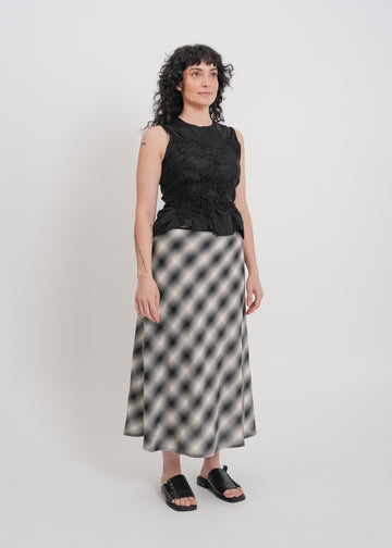 Bennie Skirt / White-Black