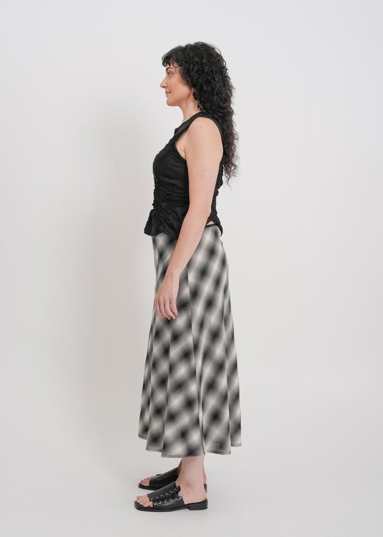 Bennie Skirt / White-Black