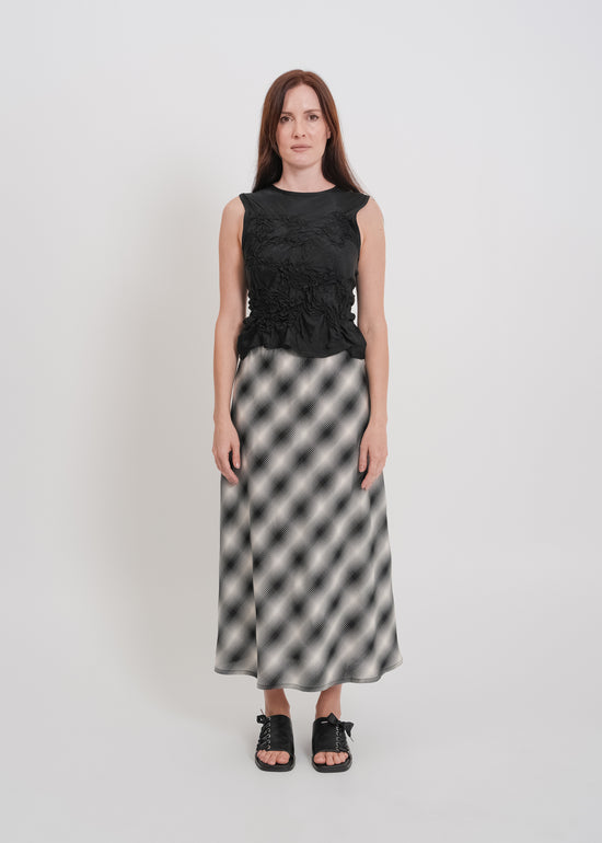 Bennie Skirt / White-Black