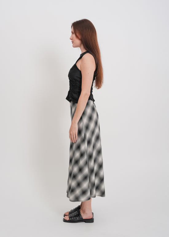 Bennie Skirt / White-Black
