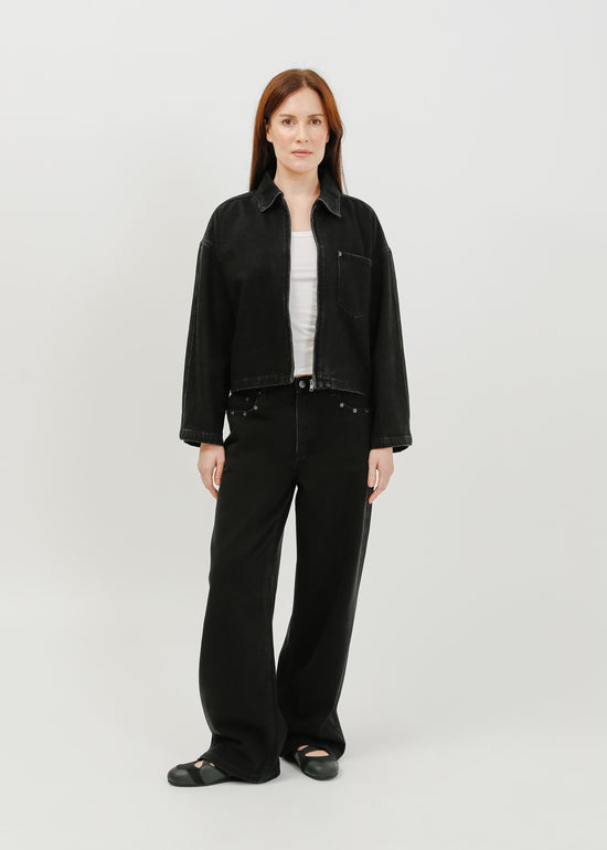Zoey Denim Jacket / Black