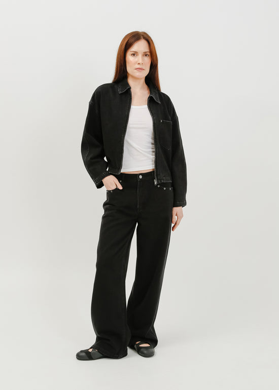 Zoey Denim Jacket / Black