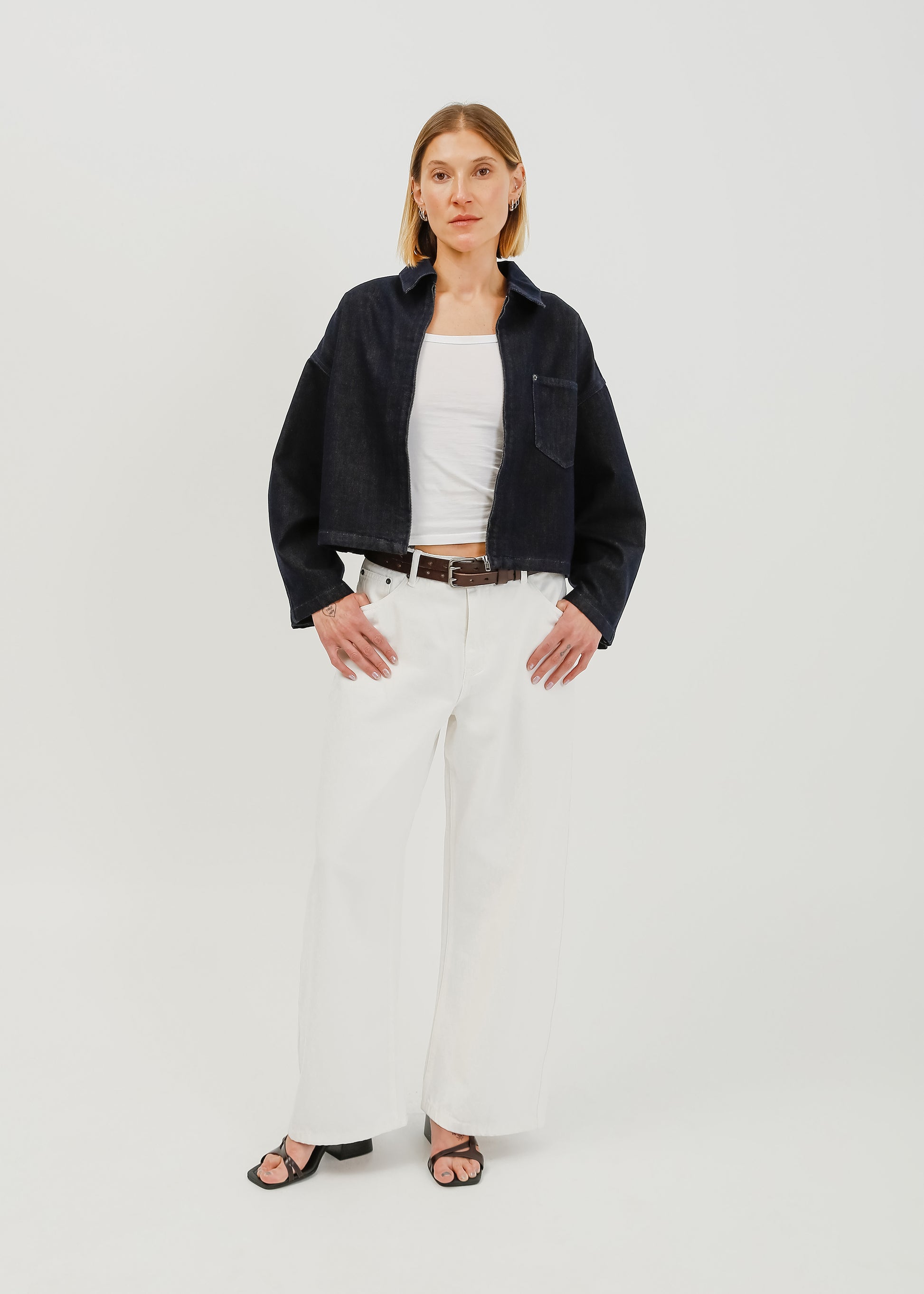 Zoey Denim Jacket / Dark Indigo - 
Dark Indigo (image 6)