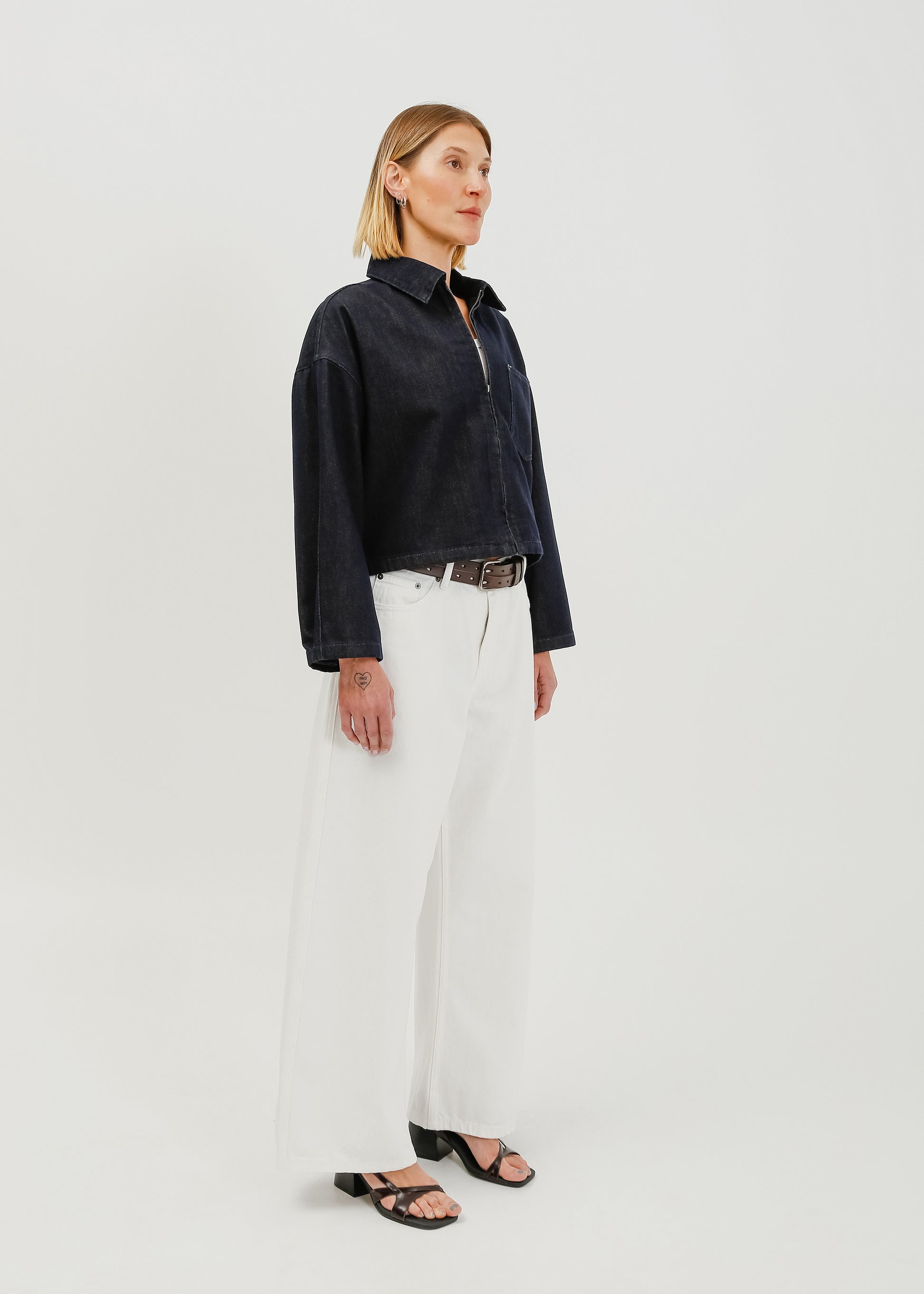 Zoey Denim Jacket / Dark Indigo - 
Dark Indigo (image 3)
