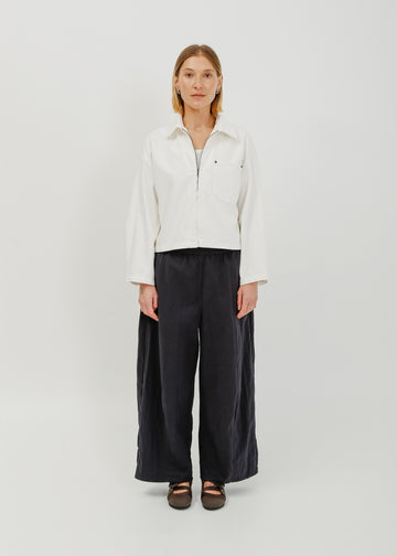 Zoey Denim Jacket / White