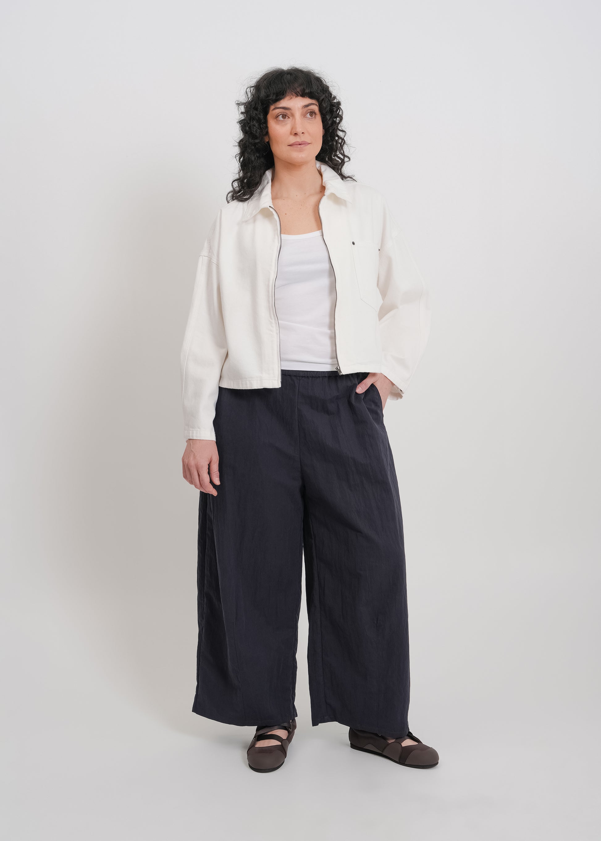 Zoey Denim Jacket / White - 
White (image 10)