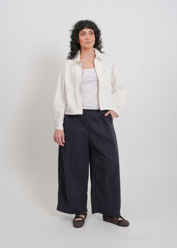 Zoey Denim Jacket / White