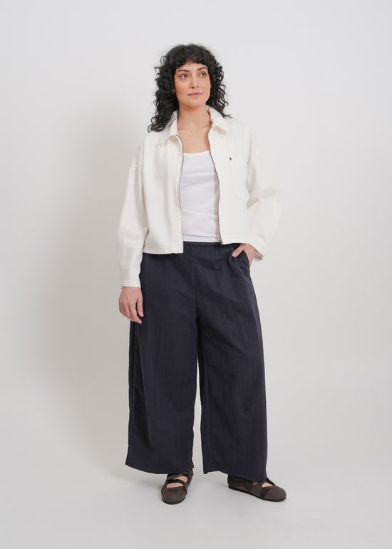 Zoey Denim Jacket / White