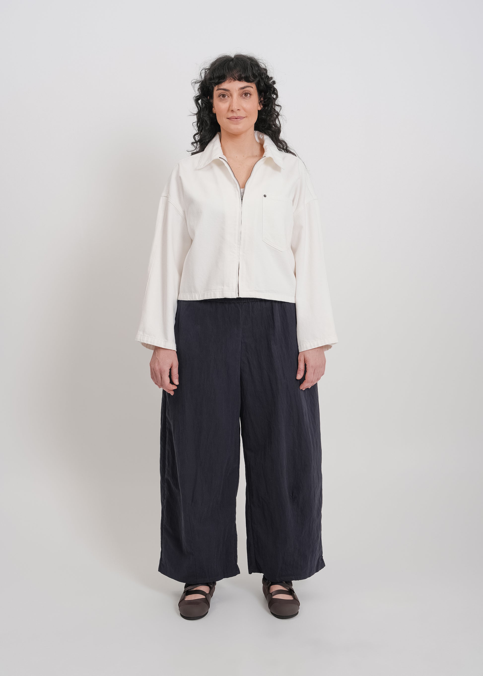 Zoey Denim Jacket / White - 
White (image 6)
