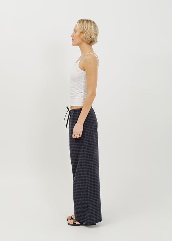 Rocco Pant / Black-Navy Check