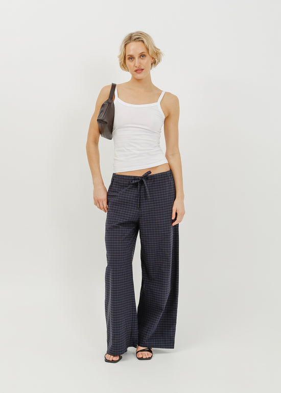 Rocco Pant / Black-Navy Check