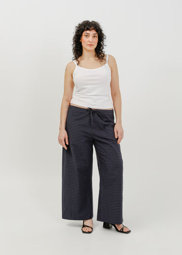 Rocco Pant / Black-Navy Check