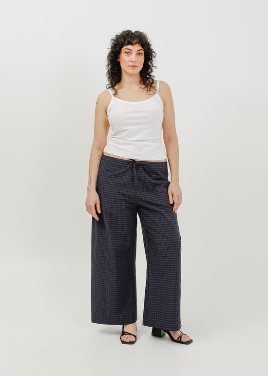 Rocco Pant / Black-Navy Check